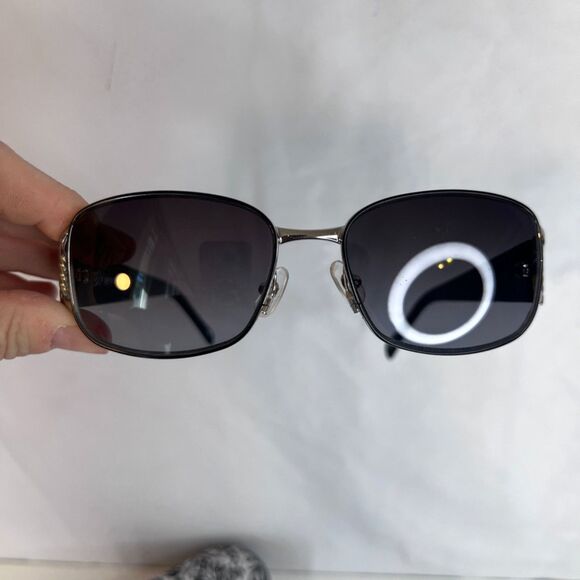 Brighton Sunglasses KISS Black Arms Jeweled Handmade USED Light Wear Aviator - Picture 5 of 13